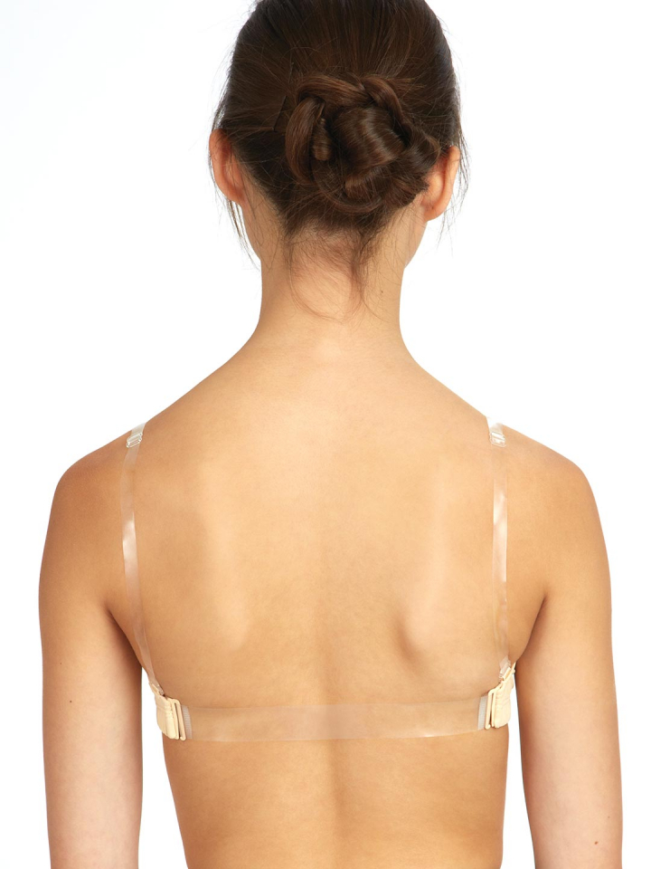 Capezio 3776W - Nude Seamless Clear Back Sweetheart Bandeau Bra - Adult  Sizes - Edee's Place